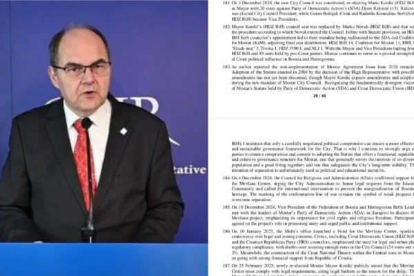 Šmit o izgradnji Hrvatskog kazališta: Odmah spriječiti marginalizaciju Bošnjaka u Mostaru