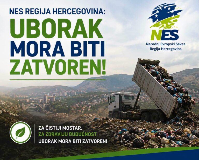 NES Regija Hercegovina: Uborak mora biti zatvoren, tražite alternativno rješenje