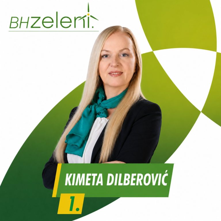 Kimeta Dilberović predvodi listu BH Zelenih za Parlament FBiH: „Prirodni resursi su pitanje budućnosti“
