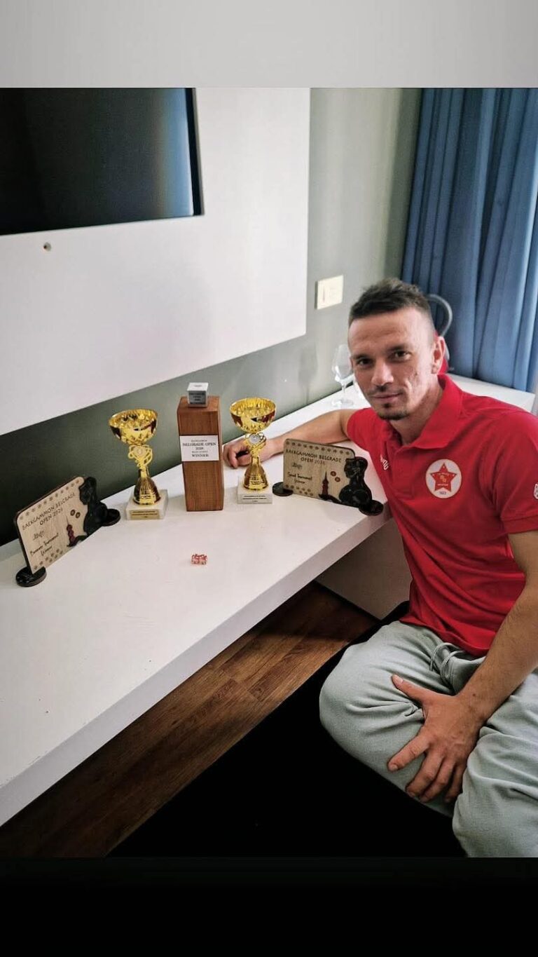 Benjamin Čamo, član TK Velež, briljirao na 6. Beograd Backgammon turniru